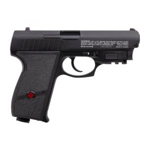 Crosman Night Stalker CO2 Powered BB Air Pistol, Semi-Auto Blowback Tactical Handgun, Black