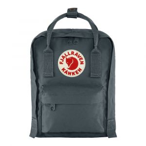 Fjallraven Kanken Mini Classic Backpack with Front Pocket, Removable Seat Cushion & Reflective Logo, Graphite