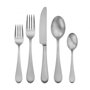 Oneida Satin Icarus 45-Piece Everyday Flatware Set, Service For 8, Stainless Steel, Dishwasher Safe