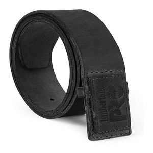 Timberland PRO® Men's No-Scratch No Buckle Mechanic Belt, Heavy-duty & Long-lasting, 100% Leather, Black, 40