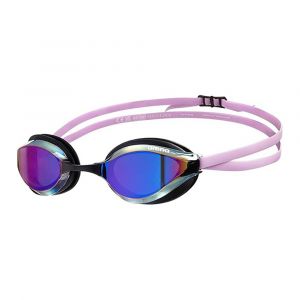 Arena Unisex Python Mirror Goggles for Swimming, Anti Glare, Wide Vision, UV Rays Protection, Violet/Black/Violet