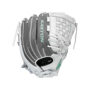 Easton 2021 Fundamental Fastpitch 12-Inch Pitcher/Infield Softball Glove, Cowhide Shell, Right Hand