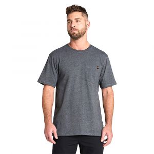 Timberland PRO® Men's Core Pocket T-Shirt, Big & Tall, Rugged Face Structure, Cotton Blend, Deepest Grey Heather, XL