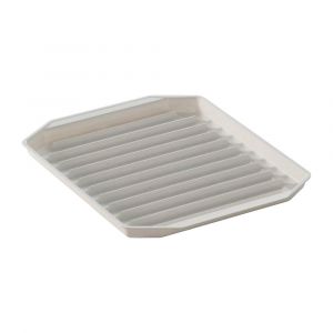 Nordic Ware 9.75 x 8-Inch Freeze Heat and Serve Bacon Rack, Microwave Safe Kitchen Supply, White