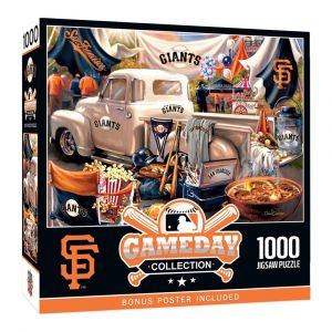 MasterPieces San Francisco Giants - Gameday Collection 1000-Piece Jigsaw Puzzle, Free Bonus Poster