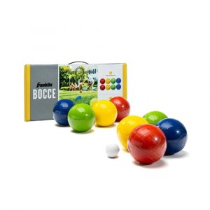 Franklin Sports Starter Bocce Set with Carry Handles, All-Weather 90mm Solid Molded PE Balls