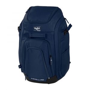 Rawlings Legion 2 Players Backpack, Dedicated Glove Storage, Fully Structured PVC Bottom, Navy