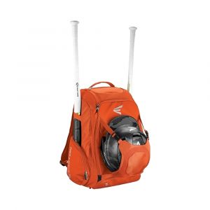 Easton Walk-Off IV Bat & Equipment Backpack with External Helmet Holder, Dual Zipper Design, Orange