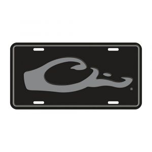 Drake Head License Plate, Black