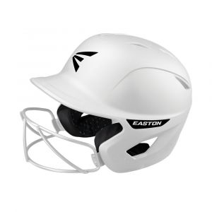 Easton Women's Ghost Matte Solid Softball Helmet With Existing Mask, Extra Plush Foam Padding, White