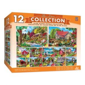MasterPieces Alan Giana Jigsaw Puzzle Collection - 12 Pack, Perfect for Adults & Kids, Ages 13+