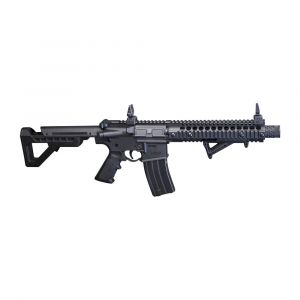 Crosman DPMS SBR CO2 BB Air Rifle, Full Auto M4 Style Tactical Trainer with Dual Action, Black