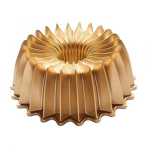 Nordic Ware Brilliance Bundt Pan, Elegant Design Cast Aluminum Baking Mold for Specialty Cakes