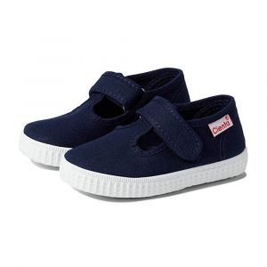 Cienta 50000.77 Navy Velcro T- Strap Shoe, Adjustable Hook-and-Loop Strap with Non-Slip Outsole
