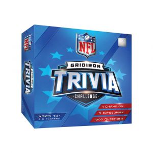 MasterPieces NFL - Gridiron Trivia Challenge Board Game, 1000 Questions of Every Football Player
