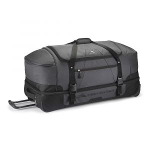 High Sierra Fairlead 34-Inch Portable Wheeled Rolling Polyester Duffel Travel Bag, Mercury/Black