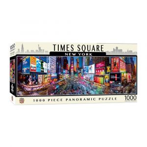 Masterpieces Times Square, New York 1000 Piece Panoramic Jigsaw Puzzle, Offers a Perfect Challenge