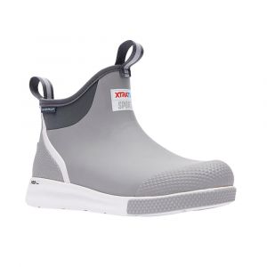 Xtratuf Men's 6-in Ankle Deck Boot Sport, Ultra-durable, 100% Waterproof, and Breathable Mesh, Grey, Medium, 11