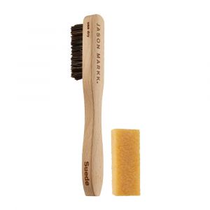 Jason Markk Premium Suede Cleaning Kit, Suede Eraser and Soft Horsehair Brush for Shoe Care