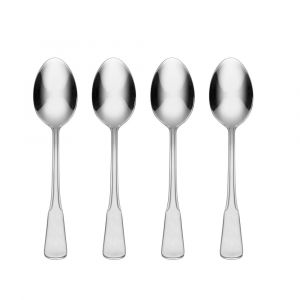 Oneida Colonial Boston Everyday Flatware Teaspoons, Set Of 4, Stainless Steel, Dishwasher Safe