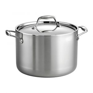 Tramontina Signature 8-Quart Tri-Ply Stainless Steel Covered Stock Pot, Induction Ready, 80116/041DS