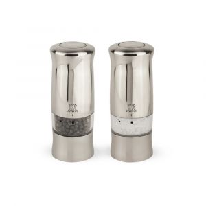 Peugeot Zeli Electric Salt and Pepper Mill Duo in Stainless Steel, 14 cm, Kitchen Tool, 2/28480