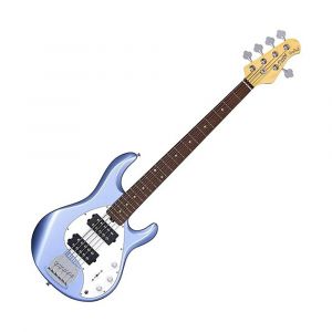 Sterling by Music Man StingRay 5HH Bass Guitar, 5-String, Lake Blue Metallic, RAY5HH-LBM-R1