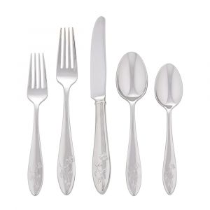 Lenox Butterfly Meadow 20-Piece Flatware Set, Service for 4, Stainless Steel, Dishwasher Safe