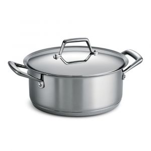 Tramontina Gourmet Prima 5-Quart Stainless Steel Dutch Oven with Lid, Induction Ready, 80101/010DS