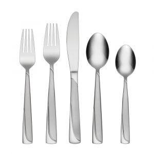 Oneida Madeline 74-Piece Everyday Flatware Set, Service For 12, Stainless Steel, Dishwasher Safe