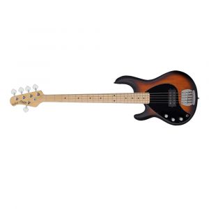 Sterling by Music Man SUB Series StingRay 5 LH Bass Guitar, 5-String, Vintage Sunburst, RAY5LH