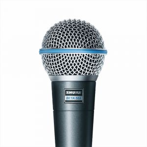 Shure Beta 58A Supercardioid Dynamic Vocal Microphone, Enhanced Clarity, High Gain, Durable Build