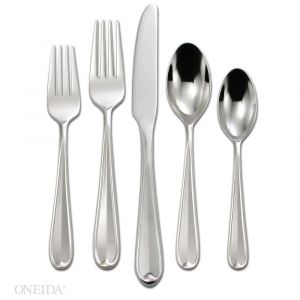 Oneida Dylan 20-Piece Everyday Flatware Set, Service For 4, Stainless Steel, Dishwasher Safe