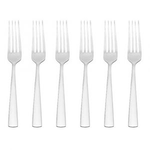 Oneida Nocha Everyday Flatware Dinner Forks, Set Of 6, Stainless Steel, Dishwasher Safe
