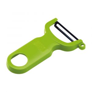 Kuhn Rikon 4-Inch Original Swiss Peeler, Ultra-Sharp Carbon Steel Blade, Green