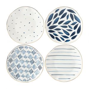Lenox Blue Bay 4-Piece Dessert Plate Set, 8