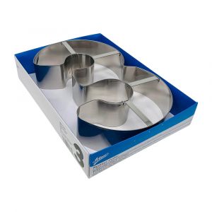 Ateco Extra Large 11-Inch Number 3 Cake Cutter, Stainless Steel with Polished Finish, Hand Wash Only, Silver