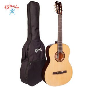 Lanikai Kohala KG100 Series Full-Size Classical Nylon 6 String Acoustic Guitar, Spruce Top, Okoume