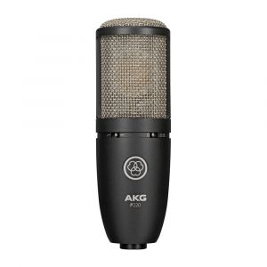 AKG P220 High-Performance Large Diaphragm True Condenser Microphone, Perfect for On-Stage Applications, Black