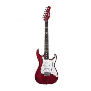 Michael Kelly 63OP Electric Guitar, 6-String, Single-Coil, Trans Red, Guitar only, MK63OTRERB