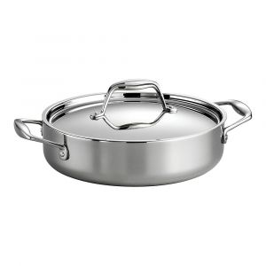 Tramontina Signature 3-Quart Tri-Ply Clad Stainless Steel Braiser, Induction Ready, 80116/009DS