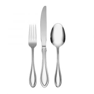Oneida American Harmony 12-Piece Flatware Set, Service for 4, Stainless Steel, Dishwasher Safe
