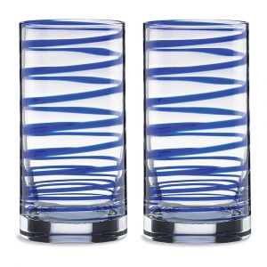 Kate Spade Charlotte Street 2-Pc Highball Glass Set, Dishwasher-Safe & Break-Resistant, 16Oz, 857794