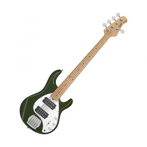 Sterling by Music Man StingRay 5HH Bass, 5-String, Dual Humbuckers, Olive/Hard Maple, RAY5HH-OLV-M1