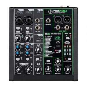 Mackie 6-Channel USB Analog Mixer, Onyx Preamps, Phantom Power, High-Res Recording, ProFX6v3