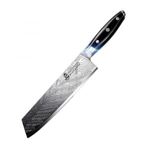 TUO Hawk-S Series 8.5-Inch Chef's Kitchen Kiritsuke Knife with Ergonomic G10 Full Tang Handle, Black