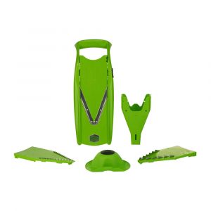 Swissmar Borner V-Power Mandoline, Professional Adjustable Food and Vegetable Slicer, Green