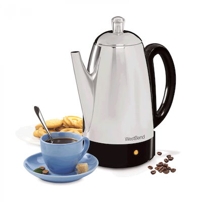 West Bend 54159 Classic Stainless-Steel 12-Cup Percolator